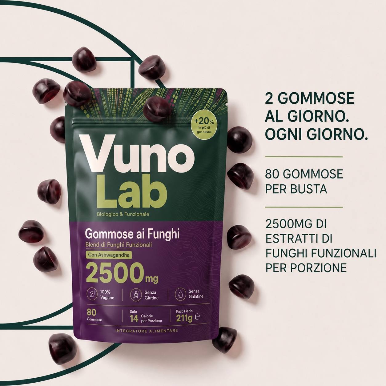 VunoLab™ Gummies ai Funghi Funzionali